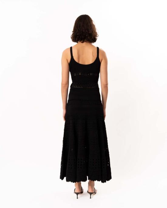  울라 존슨 캐미솔 에스메 아일렛 니트  블랙 - ULLA JOHNSON