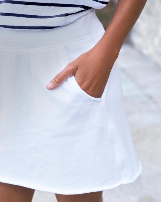  프랭크 앤 에일린 숏 스커트 프랭크 앤 아일린 케네디 스웨트셔츠 미니스커트 화이트 - FRANK & EILEEN