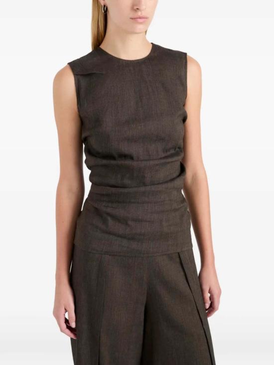  프로엔자슐러 블라우스 프로엔자 스쿨러 아누쉬카 탑 커피 - PROENZA SCHOULER