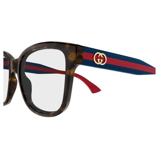 26SS 구찌 선글라스 GG0038ONN 003 HAVANA BLUE TRANSPARENT - GUCCI