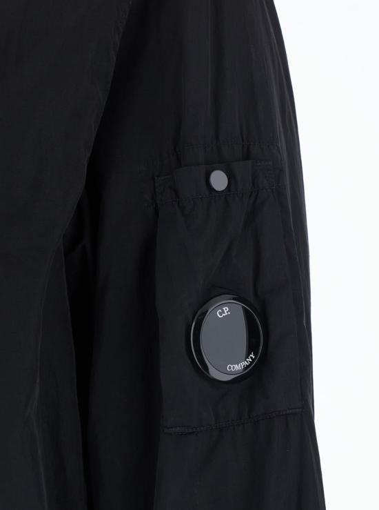  씨피 컴퍼니 코트 C.P. 컴퍼니 크롬 R 지퍼 렌즈 오버셔츠 블랙 - C.P. COMPANY