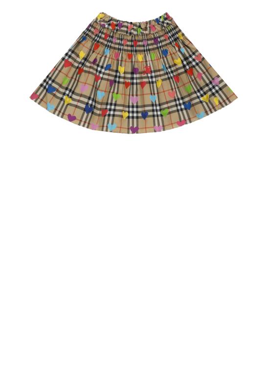 26SS [키즈] 버버리 스커트 8117909 KG3 AMA CHK HEARTA8972 Beige