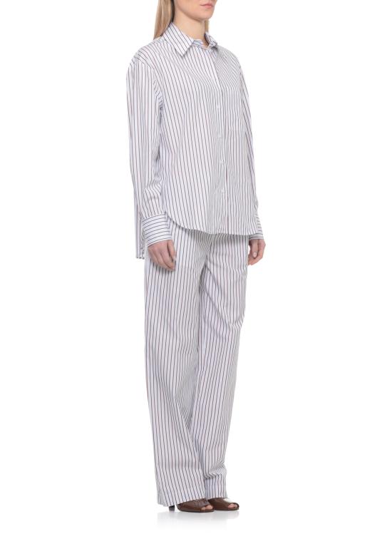 26SS 루루 드 세종 셔츠 MAUD DARK RED LIGHT BLUE White - LOULOU DE SAISON