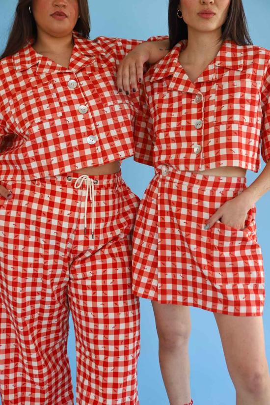  Noble 셔츠 노블 쉘 유틸리티 셔츠 깅엄 피쉬스 - NOBLE