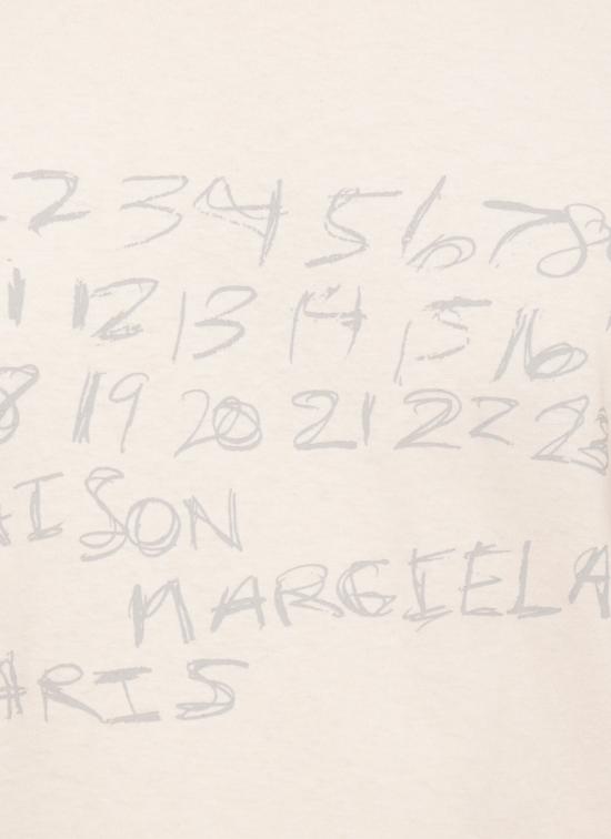 26SS 마르지엘라 뉴메리컬 코튼 티셔츠 S51GC0544 S24575119 Beige - MAISON MARGIELA
