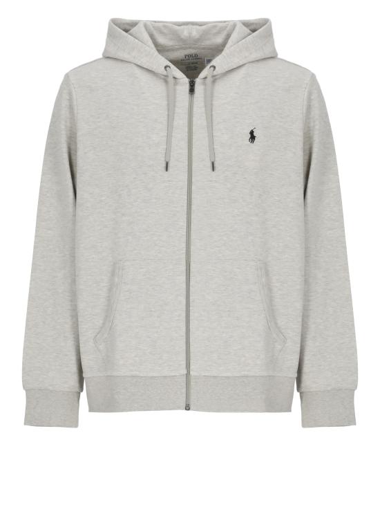 26SS 랄프 로렌 더블 니트 풀 지퍼 후디 710888282 003 Grey