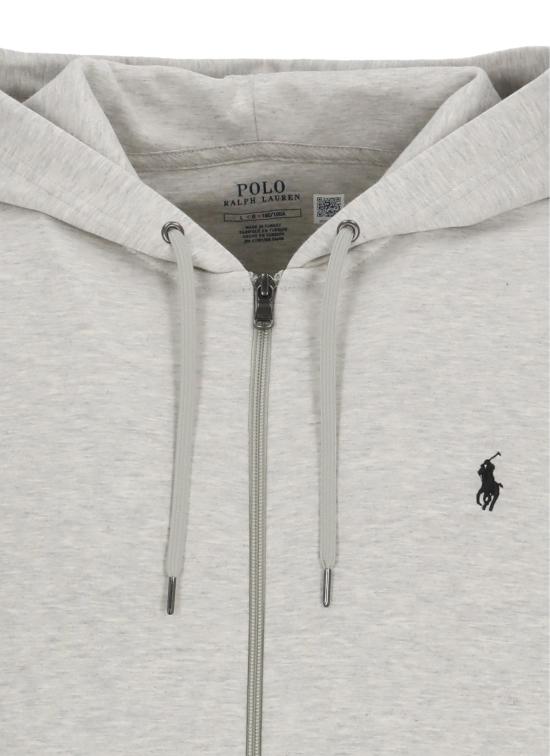 26SS 랄프 로렌 더블 니트 풀 지퍼 후디 710888282 003 Grey - RALPH LAUREN