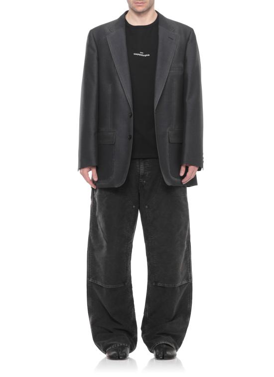 26SS 마르지엘라 디스토티드 로고 티셔츠 S30GC0701 S22816900 Black - MAISON MARGIELA