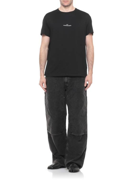26SS 마르지엘라 디스토티드 로고 티셔츠 S30GC0701 S22816900 Black - MAISON MARGIELA