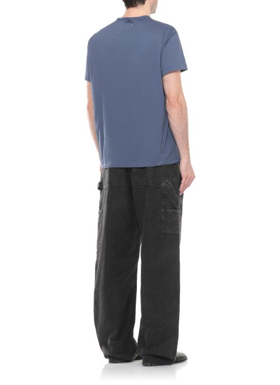 26SS 마르지엘라 디스토티드 로고 티셔츠 S30GC0701 S22816469 Blue - MAISON MARGIELA