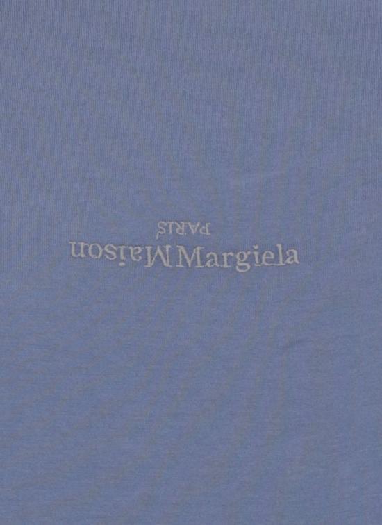26SS 마르지엘라 디스토티드 로고 티셔츠 S30GC0701 S22816469 Blue - MAISON MARGIELA