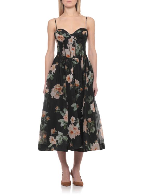 26SS 짐머만 미디 원피스 8178DS261 BKRO Black - ZIMMERMANN