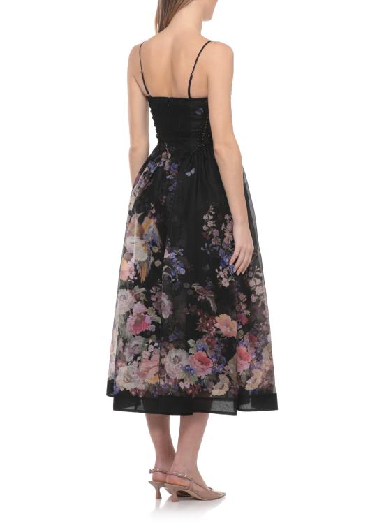 26SS 짐머만 미디 원피스 6347DS261 BLKMLFL Black - ZIMMERMANN