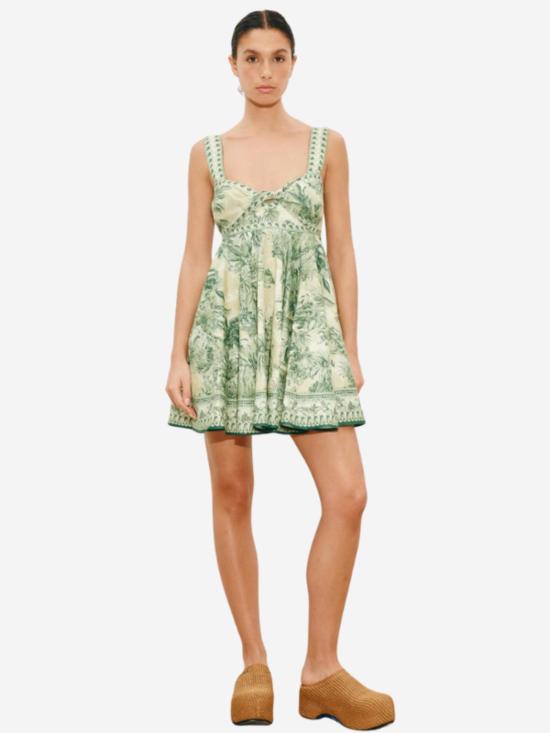  알레메 숏 원피스 Alemais Sara 미니 트위스트 선드레스 - ALEMAIS