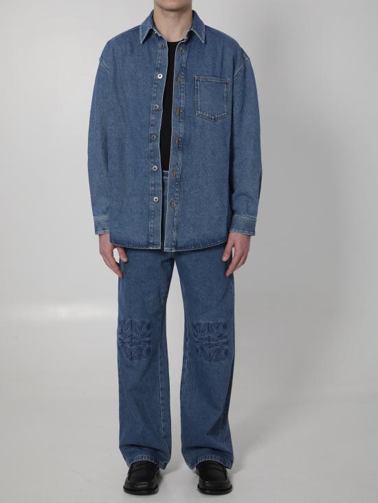 26SS 로에베 긴팔 셔츠 H526Y1DW27 BLUE - LOEWE