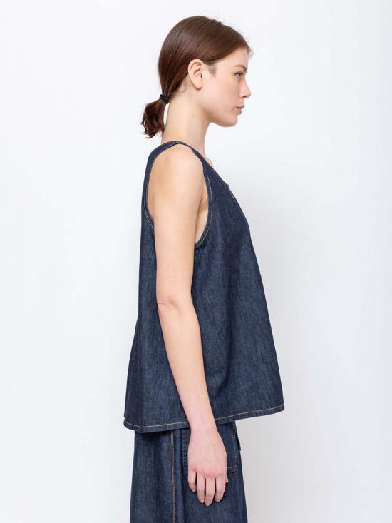  수잔 보머 민소매 티셔츠 수잔느 보머 데님 탱크탑 - SUSANNE BOMMER