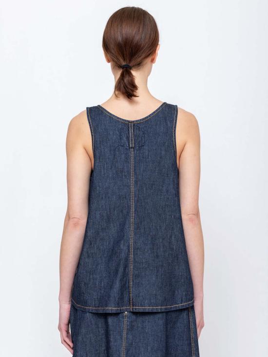 수잔 보머 민소매 티셔츠 수잔느 보머 데님 탱크탑 - SUSANNE BOMMER