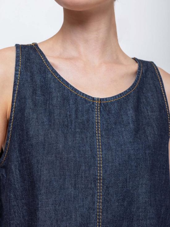  수잔 보머 민소매 티셔츠 수잔느 보머 데님 탱크탑 - SUSANNE BOMMER