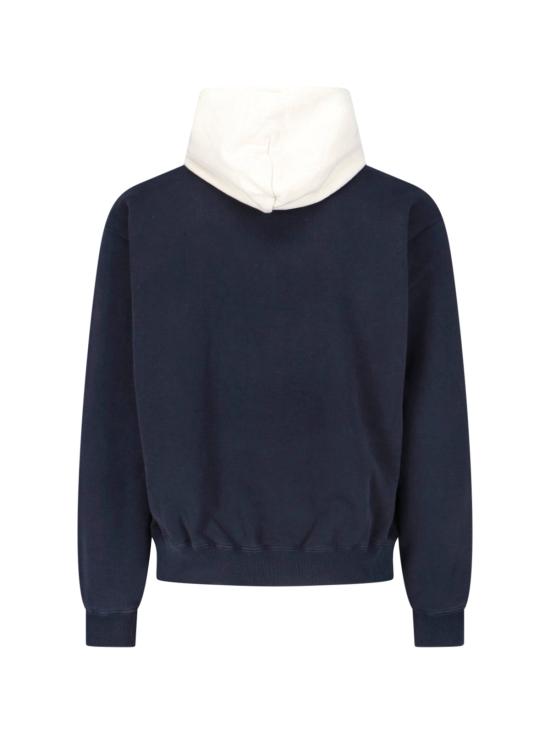 26SS 오라리 긴팔 티셔츠 A26SP01TU DARK NAVY SMOKY WHITE Blue - AURALEE