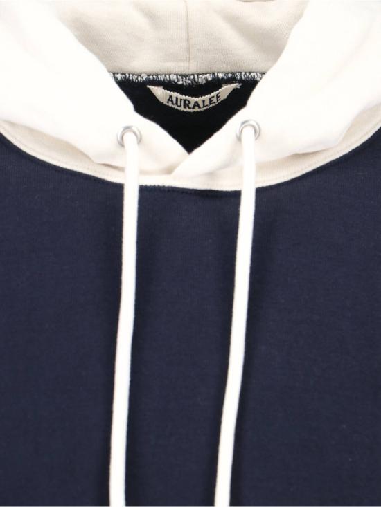 26SS 오라리 긴팔 티셔츠 A26SP01TU DARK NAVY SMOKY WHITE Blue - AURALEE