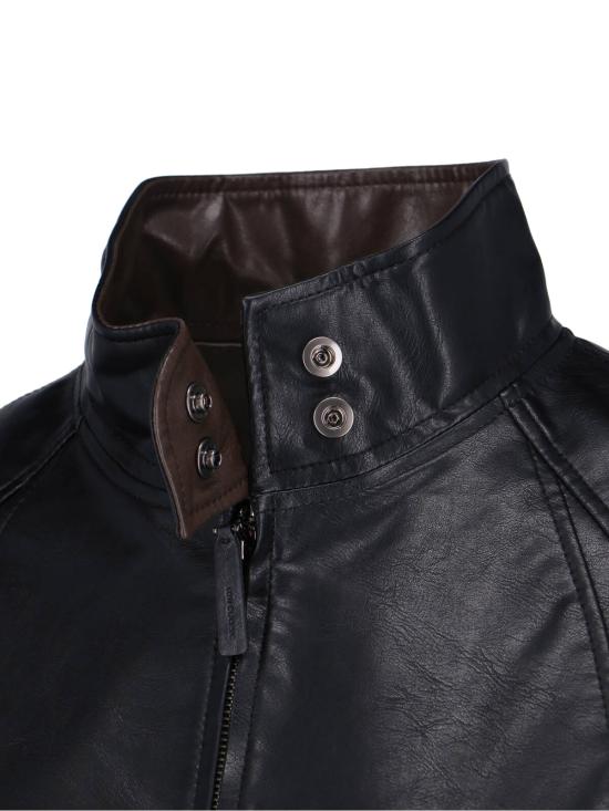 26SS 로우클래식 가죽 자켓 LCPS26JJ01147 0015 Black - LOW CLASSIC