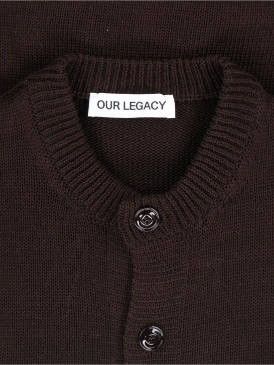 26SS 아워레가시 Parlor 가디건 M2263PB BLACK COFFEE COTTON RAFIA Brown - OUR LEGACY