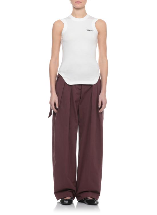 26SS 디 아티코 민소매 티셔츠 260WCN00003 JJJ025AA001 Ivory - THE ATTICO