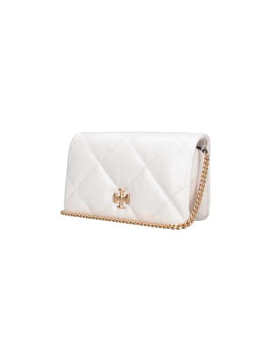 26SS 토리버치 키라 다이아몬드 퀼트 체인 월렛 158624 101 White - TORY BURCH