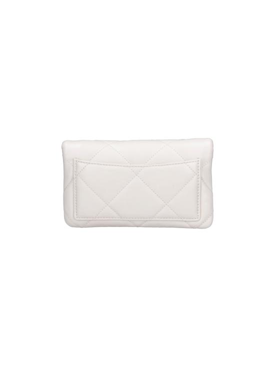 26SS 토리버치 키라 다이아몬드 퀼트 체인 월렛 158624 101 White - TORY BURCH