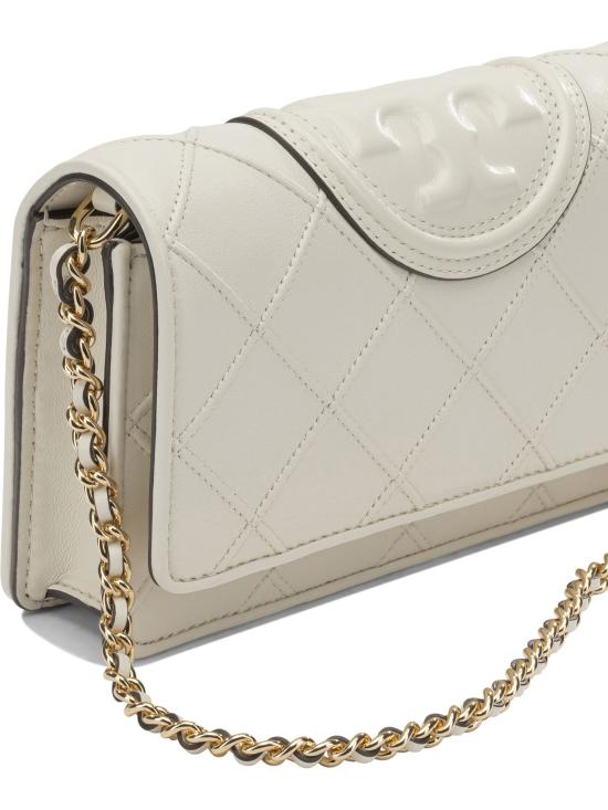 26SS 토리버치 플래밍 소프트 체인 월렛 138853 251 White - TORY BURCH