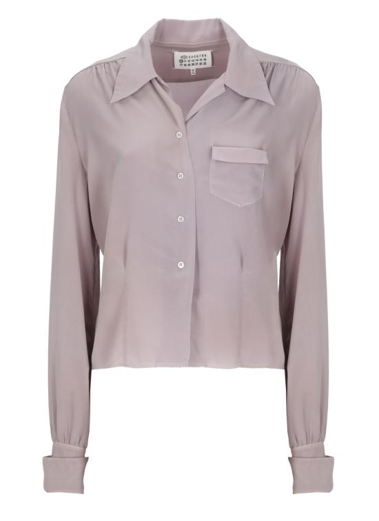 26SS 마르지엘라 롱 슬리브 실크 셔츠 S51DT0028 M35704365 Pink