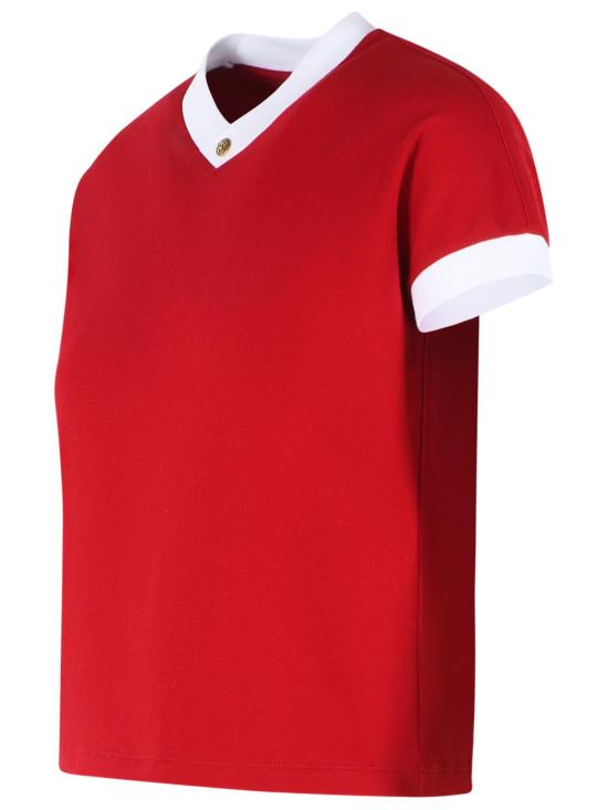 26SS 베르사체 탑 1023697 1A178942RC90 Red - VERSACE