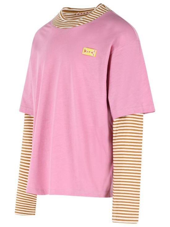 26SS 마르니 폴로 티셔츠 HUMU0365QX UTL015STY67 Pink - MARNI