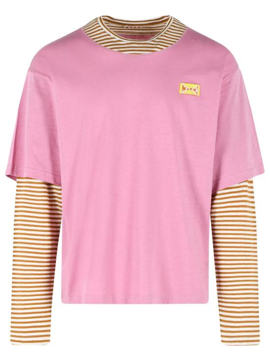 26SS 마르니 폴로 티셔츠 HUMU0365QX UTL015STY67 Pink