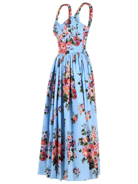 26SS 돌체앤가바나 미디 원피스 F6TTHT HS5UUHC5ZO Light Blue - DOLCE & GABBANA