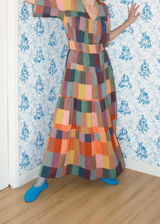  에이스 앤 지그 롱 스커트 에이스앤지그 모하비 스커트 멀티컬러 - ACE & JIG