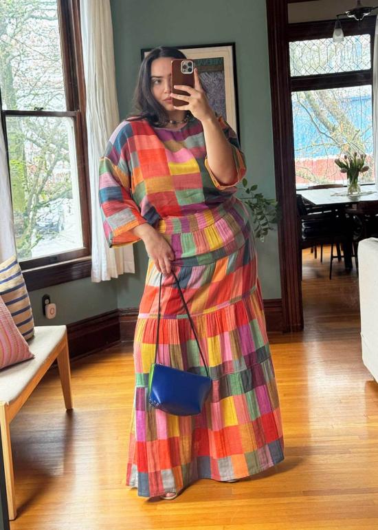  에이스 앤 지그 롱 스커트 에이스앤지그 모하비 스커트 멀티컬러