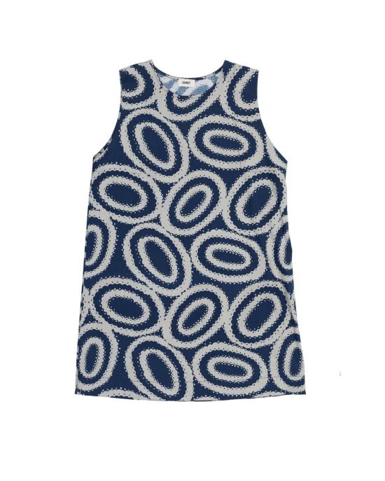  사멧 숏 원피스 케이트 미니 도일리 프린트 드레스 - SAMET