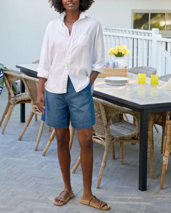  프랭크 앤 에일린 탑 프랭크 앤 아일린 아일린 릴렉스 버튼업 셔츠 화이트 - FRANK & EILEEN