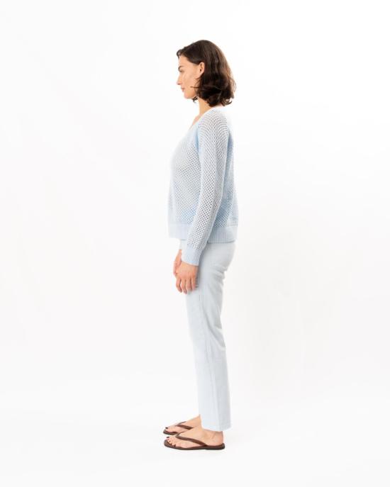  엘리엇 로렌 데님 팬츠 미드라이즈 스트레이트 레그 진 블루 - ELLIOTT LAUREN