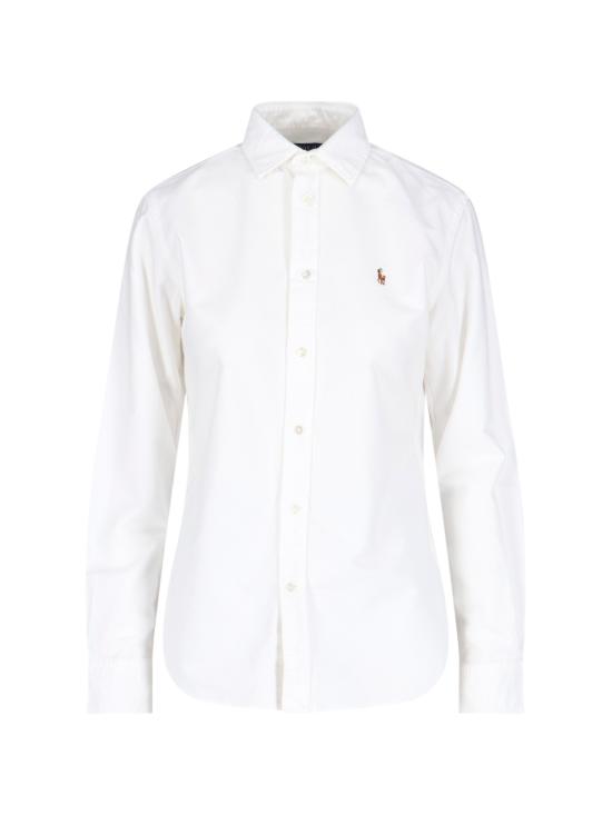 26SS 폴로 랄프로렌 슬림 핏 스트라이프 옥스포드 셔츠 211 891377 003 White