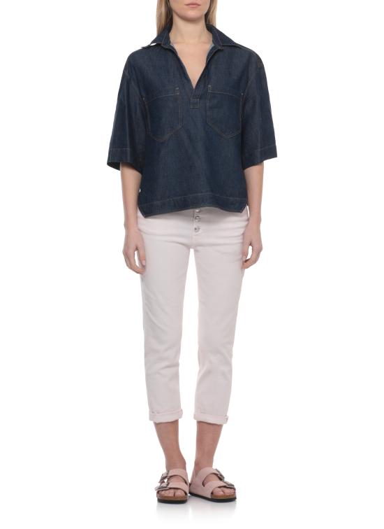 26SS 돈답 블라우스 DC458 DF0266D MC4800 Blue - DONDUP