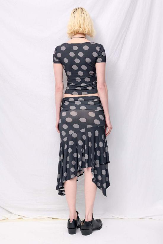  Woodrose Deli 스커트 우드로즈 델리 폴카 도트 캐리 - OTHER BRANDS