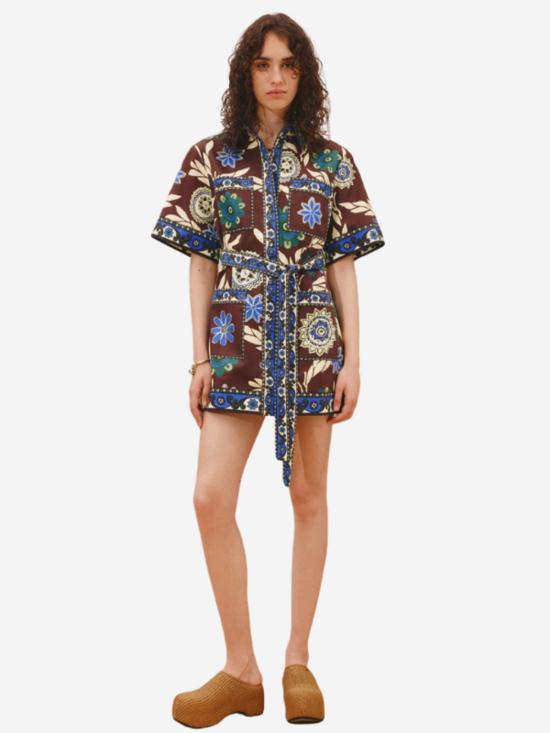  알레메 숏 원피스 알레마이스 재스퍼 미니 드레스 멀티 - ALEMAIS