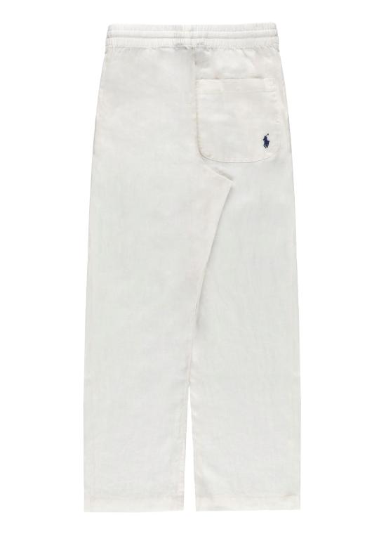 26SS [키즈] 랄프 로렌 스트레이트 팬츠 971037 001 White - RALPH LAUREN