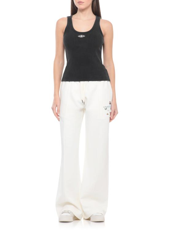 26SS 카사블랑카 민소매 티셔츠 WSP26JTS03901 RIBBED JERSEY Black - CASABLANCA