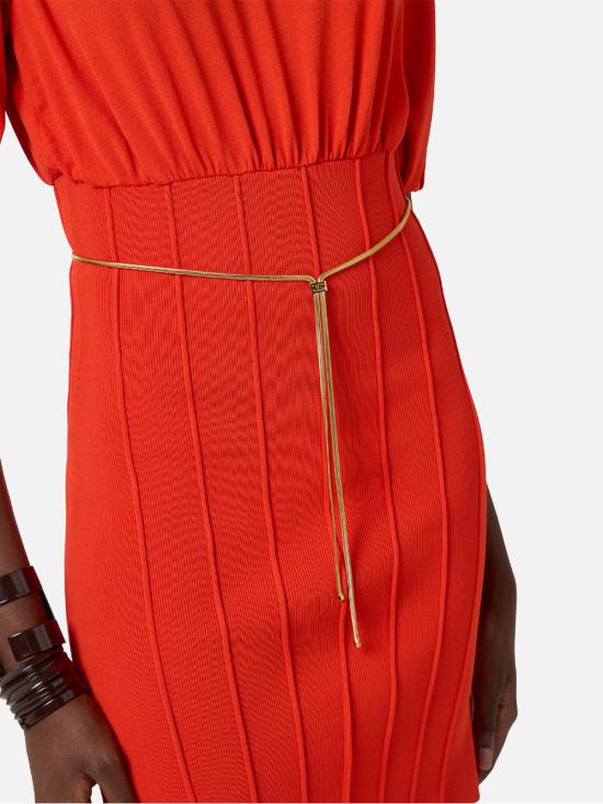 26SS 엘리자베타프랜치 미디 원피스 AM94T62E2 H85 RED - ELISABETTA FRANCHI