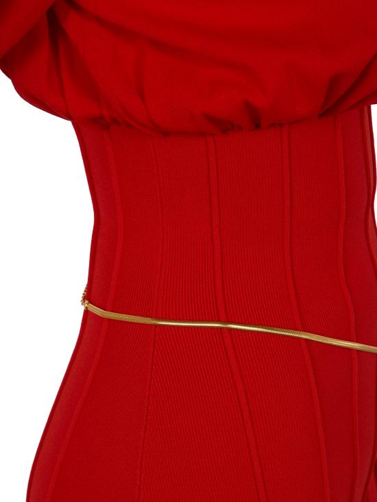 26SS 엘리자베타프랜치 미디 원피스 AM94T62E2 H85 RED - ELISABETTA FRANCHI