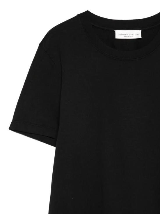26SS 로베르토 콜리나 반팔 티셔츠 A62021 09 BLACK - ROBERTO COLLINA