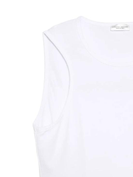 26SS 로베르토 콜리나 반팔 티셔츠 A62014 01 WHITE - ROBERTO COLLINA